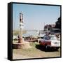 Triumph Herald Car on Norfolk Coastline, 1966-Malcolm MacNeil-Framed Stretched Canvas