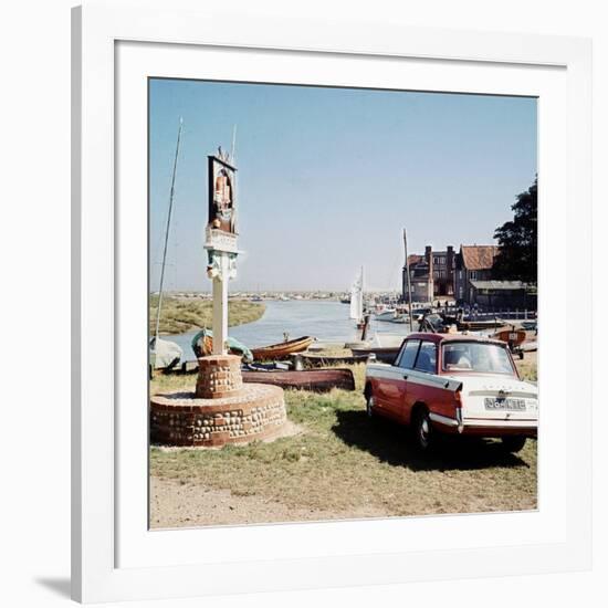 Triumph Herald Car on Norfolk Coastline, 1966-Malcolm MacNeil-Framed Photographic Print