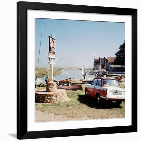Triumph Herald Car on Norfolk Coastline, 1966-Malcolm MacNeil-Framed Photographic Print