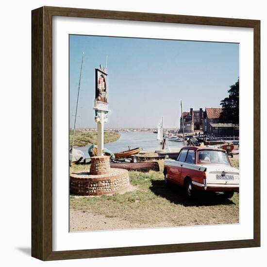 Triumph Herald Car on Norfolk Coastline, 1966-Malcolm MacNeil-Framed Photographic Print