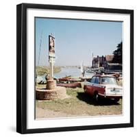 Triumph Herald Car on Norfolk Coastline, 1966-Malcolm MacNeil-Framed Photographic Print