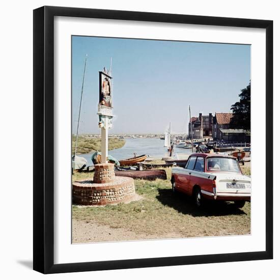 Triumph Herald Car on Norfolk Coastline, 1966-Malcolm MacNeil-Framed Photographic Print