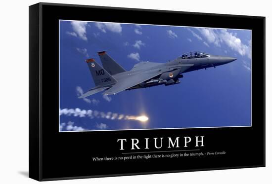 Triumph: Inspirational Quote and Motivational Poster-null-Framed Stretched Canvas