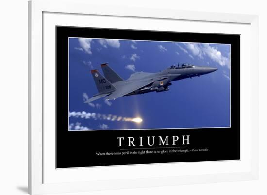 Triumph: Inspirational Quote and Motivational Poster-null-Framed Photographic Print