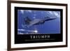 Triumph: Inspirational Quote and Motivational Poster-null-Framed Photographic Print