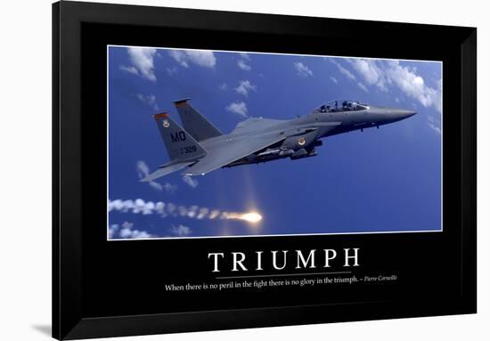 Triumph: Inspirational Quote and Motivational Poster-null-Framed Photographic Print