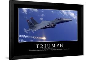 Triumph: Inspirational Quote and Motivational Poster-null-Framed Photographic Print