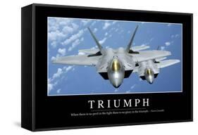 Triumph: Inspirational Quote and Motivational Poster-null-Framed Stretched Canvas