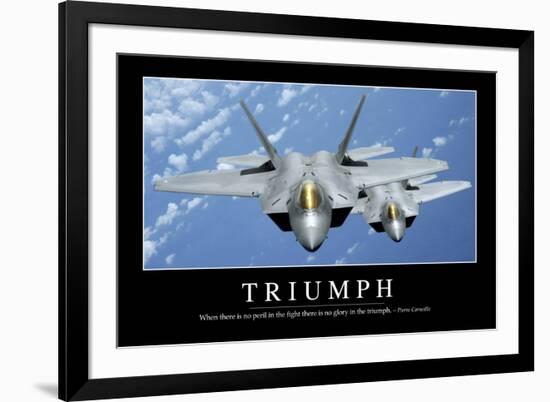 Triumph: Inspirational Quote and Motivational Poster-null-Framed Photographic Print