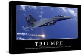 Triumph: Motivationsposter Mit Inspirierendem Zitat-null-Stretched Canvas