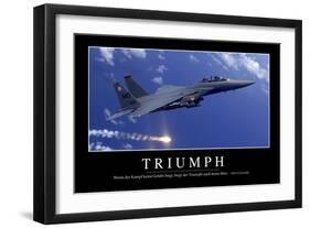 Triumph: Motivationsposter Mit Inspirierendem Zitat-null-Framed Photographic Print