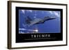 Triumph: Motivationsposter Mit Inspirierendem Zitat-null-Framed Photographic Print