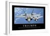 Triumph: Motivationsposter Mit Inspirierendem Zitat-null-Framed Photographic Print