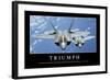 Triumph: Motivationsposter Mit Inspirierendem Zitat-null-Framed Photographic Print