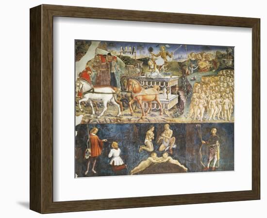 Triumph of Apollo and Sign of Gemini, Ca 1470-Francesco del Cossa-Framed Giclee Print