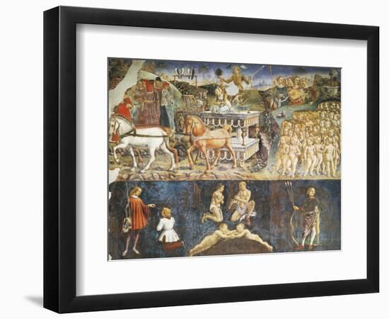 Triumph of Apollo and Sign of Gemini, Ca 1470-Francesco del Cossa-Framed Giclee Print