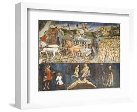 Triumph of Apollo and Sign of Gemini, Ca 1470-Francesco del Cossa-Framed Giclee Print