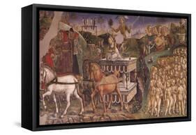 Triumph of Apollo, Month of May, Circa 1470-Francesco del Cossa-Framed Stretched Canvas