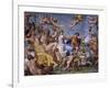 Triumph of Bacchus and Ariadne, from Loves of the Gods Frescos-Annibale Carracci-Framed Giclee Print