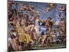 Triumph of Bacchus and Ariadne, from Loves of the Gods Frescos-Annibale Carracci-Mounted Giclee Print