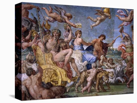 Triumph of Bacchus and Ariadne, from Loves of the Gods Frescos-Annibale Carracci-Stretched Canvas