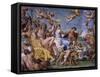 Triumph of Bacchus and Ariadne, from Loves of the Gods Frescos-Annibale Carracci-Framed Stretched Canvas