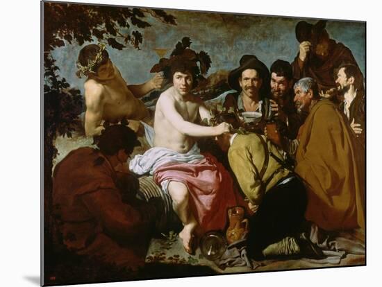 Triumph of Bacchus-Diego Velazquez-Mounted Giclee Print