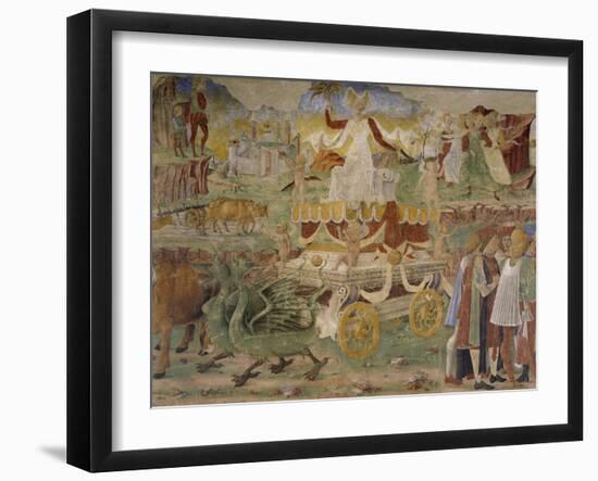 Triumph of Ceres, Scene from Month of August-Cosimo Tura-Framed Giclee Print