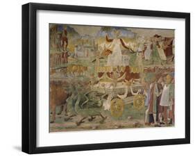 Triumph of Ceres, Scene from Month of August-Cosimo Tura-Framed Giclee Print