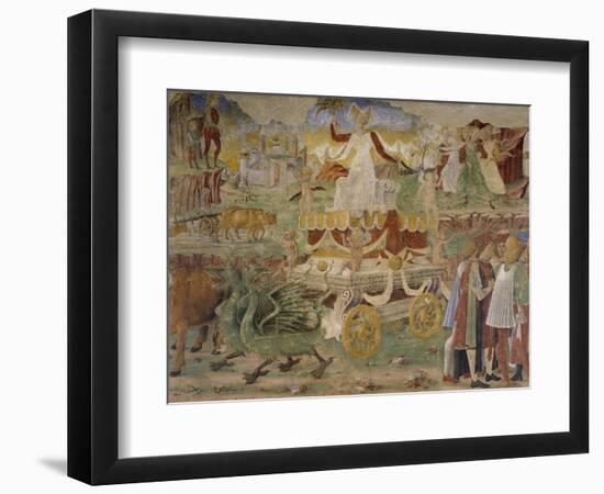 Triumph of Ceres, Scene from Month of August-Cosimo Tura-Framed Giclee Print