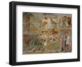 Triumph of Ceres, Scene from Month of August-Cosimo Tura-Framed Giclee Print