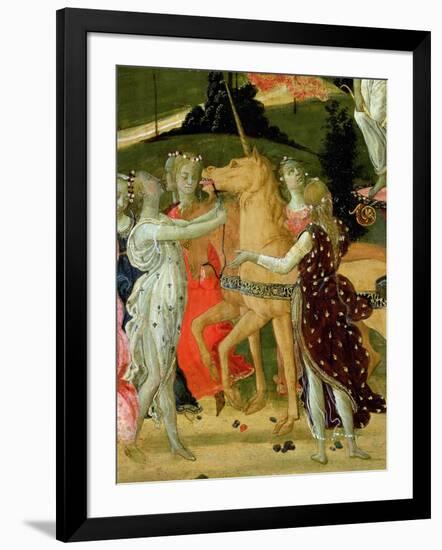 Triumph of Chastity, Inspired by Triumphs by Petrarch-Jacopo Del Sellaio-Framed Giclee Print