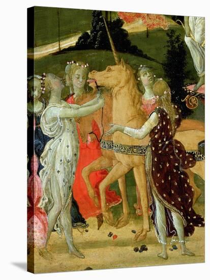 Triumph of Chastity, Inspired by Triumphs by Petrarch-Jacopo Del Sellaio-Stretched Canvas