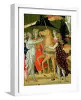 Triumph of Chastity, Inspired by Triumphs by Petrarch-Jacopo Del Sellaio-Framed Giclee Print