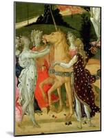 Triumph of Chastity, Inspired by Triumphs by Petrarch-Jacopo Del Sellaio-Mounted Giclee Print