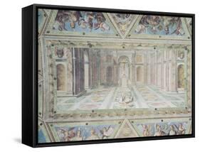 Triumph of Christianity, from the Raphael Rooms-Tommaso Laureti-Framed Stretched Canvas