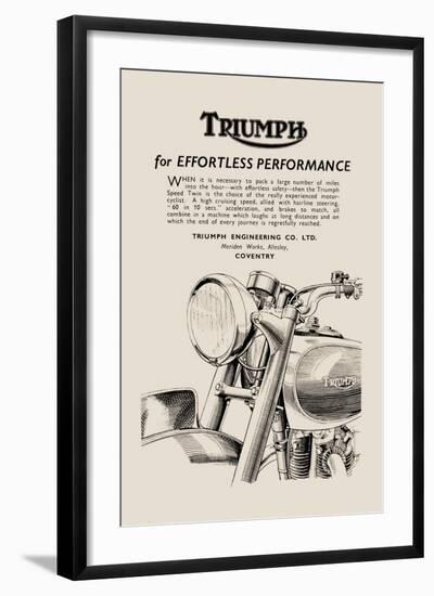 Triumph of Effortless Performance-null-Framed Art Print