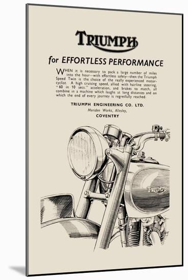 Triumph of Effortless Performance-null-Mounted Art Print