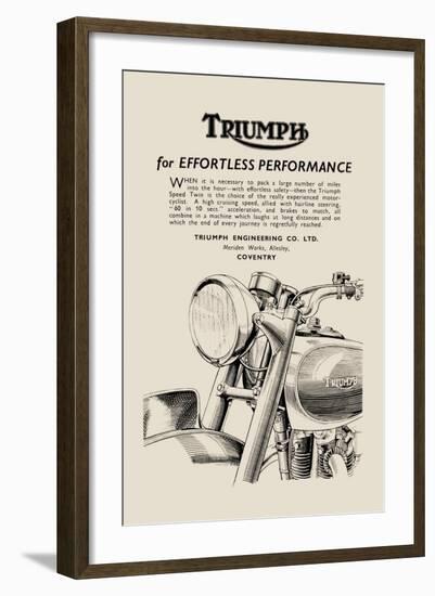 Triumph of Effortless Performance-null-Framed Art Print