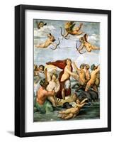 Triumph of Galatea, C. 1512-Raphael-Framed Giclee Print