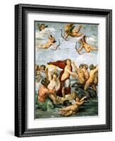 Triumph of Galatea, C. 1512-Raphael-Framed Giclee Print