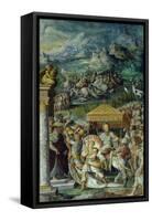 Triumph of Ghibelline Ugolino Rossi after Battle of Campaldino in Tuscany in 1289-null-Framed Stretched Canvas