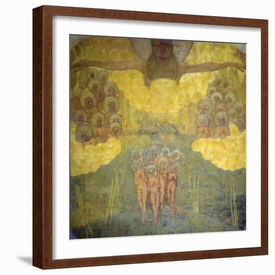 Triumph of Heaven Sketch-Kasimir Malevich-Framed Giclee Print