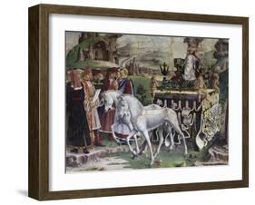 Triumph of Minerva, Scene from Month of March, Ca 1470-Francesco del Cossa-Framed Giclee Print