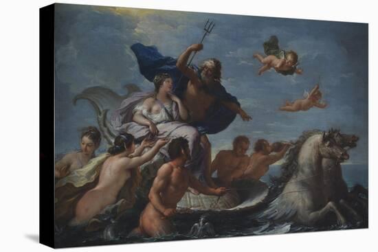 Triumph of Neptune and Amphitrite-Paolo de Matteis-Stretched Canvas