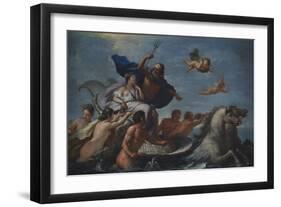 Triumph of Neptune and Amphitrite-Paolo de Matteis-Framed Giclee Print