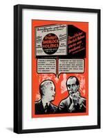 Triumph of Sherlock Holmes-null-Framed Art Print