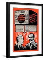 Triumph of Sherlock Holmes-null-Framed Art Print