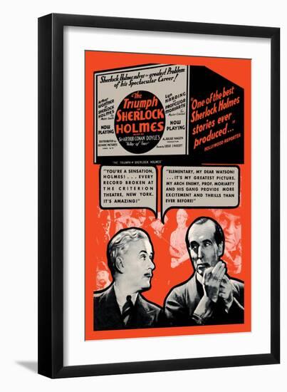 Triumph of Sherlock Holmes-null-Framed Art Print