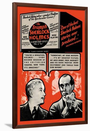 Triumph of Sherlock Holmes-null-Framed Art Print